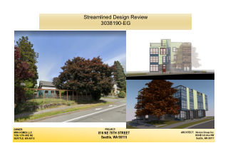 Design drawing, 816 NE 70th St