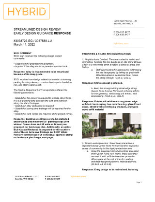 Design drawing, 3116 Queen Anne Ave N