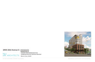 1900 23rd Ave S design proposal