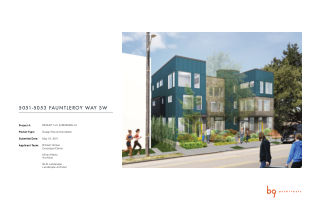 Design drawing, 5051 Fauntleroy Way SW