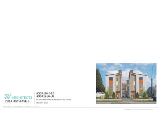 Design drawing, 7316 45th Ave S