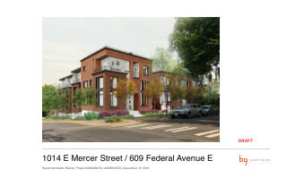 Design drawing, 1014 E Mercer St