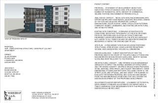Cover drawing of 105 NW 39th St, from its design review packet