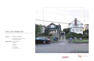 Design drawing, 4751 21st Ave NE