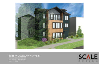 Design drawing, 3833 Woodlawn Ave N