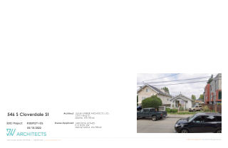 Design drawing, 546 S Cloverdale St