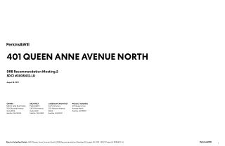 Cover drawing of 401 Queen Anne Ave N, from its design review packet