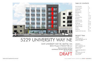 5229 University Way NE design proposal